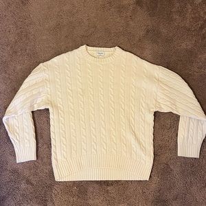 Aritzia Cable Knit Peggy Sweater
